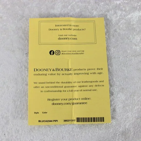 Dooney & Bourke Buffy Crossbody - PIPI Blue Pebble Leather Bag NWT - Picture 12 of 13